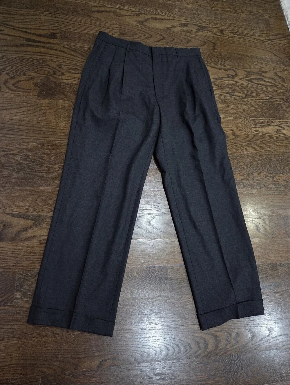 NWT Banana Republic Classic Men's Dress Pants Sz.34×30- Charcoal Gray